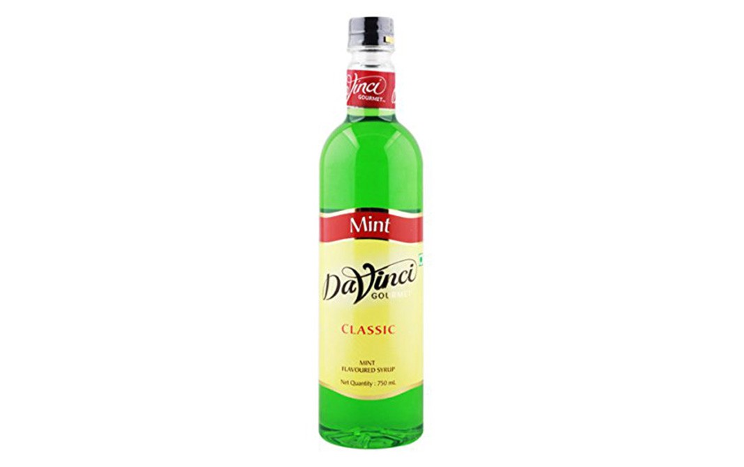 Davinci Classic Mint Flavoured Syrup  Glass Bottle  750 millilitre